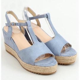 Blue Espadrilles on wedges WX-08 LT.BLUE 1 Blue Espadrilles on wedges WX-08 LT.BLUE 1