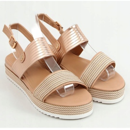 Champagne women's sandals YQ16 Champagne pink multicolored golden 1 Champagne women's sandals YQ16 Champagne pink multicolored golden 1