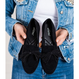 Evento Suede Lords With Fringes black 2