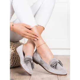 Evento Suede Lords With Fringes grey 2