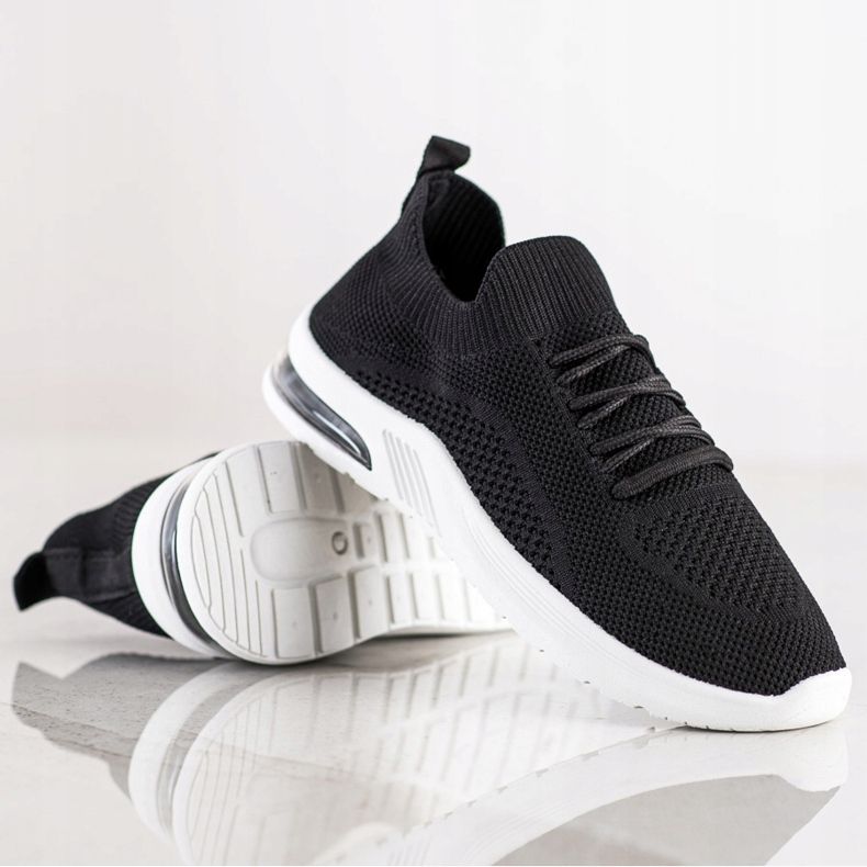 Diamantique Black Sport Shoes 1