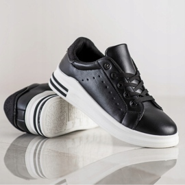 Diamantique Sneakers With Glitter Insert black 1