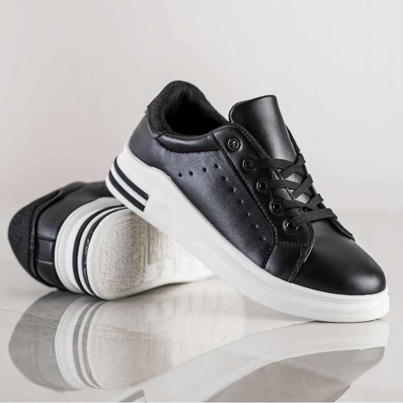 Diamantique Sneakers With Glitter Insert black 1