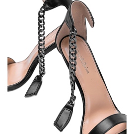 Black sandals on a stiletto heel from Trenndy 2