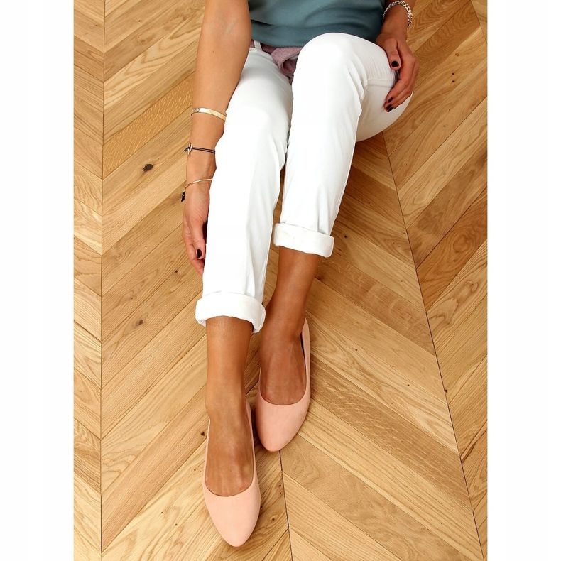 Smooth ballerinas suede pink CC212P Pink 1
