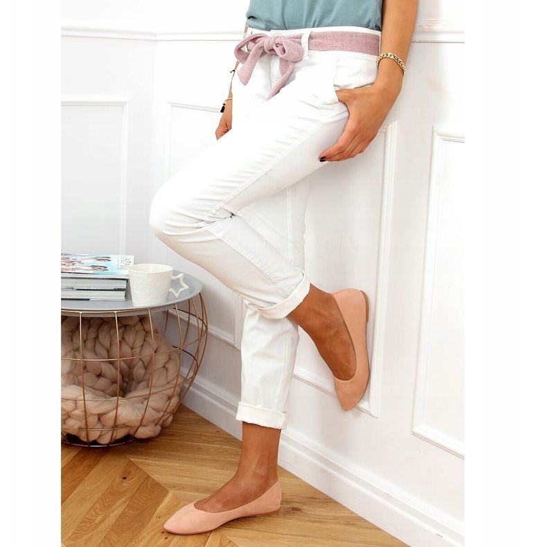 Smooth ballerinas suede pink CC212P Pink 2