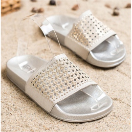Evento Stylish Slippers With Ornaments grey 2