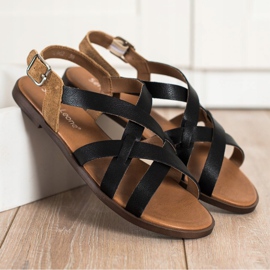 Casual Sergio Leone sandals black 2