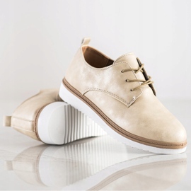 SHELOVET Casual Beige Brogues 1