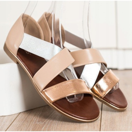 Evento Slip-on Sandals With Straps beige brown 2