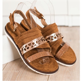Evento Fashionable Sandals With Buckle brown 2 Evento Fashionable Sandals With Buckle brown 2