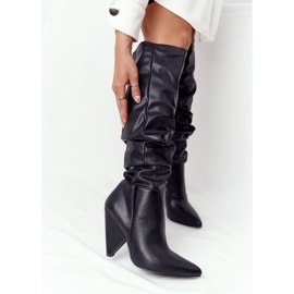Women's leather boots Lu Boo Black 1