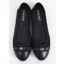 Black openwork ballerinas 1378 Black 1
