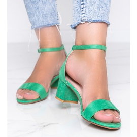 Green sandals on the Your Feelings post 1