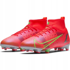 Nike Mercurial Superfly 8 Pro Fg Jr CV0804 600 soccer shoes orange orange 2