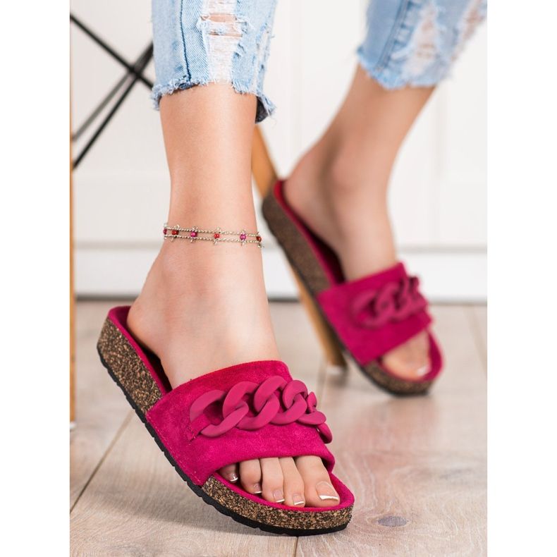 SHELOVET Fashionable Slippers With Ornament orange 1