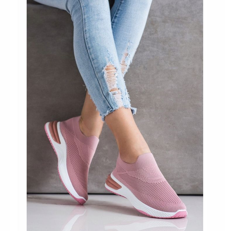 SHELOVET Slip-on Sneakers pink 2 SHELOVET Slip-on Sneakers pink 2