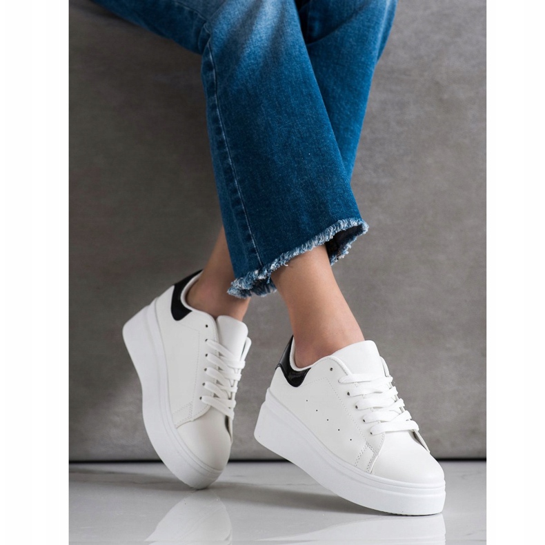 SHELOVET Comfortable Sneakers white 2