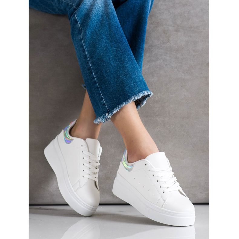 SHELOVET Comfortable Sneakers white 2