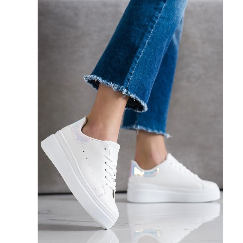 SHELOVET Comfortable Sneakers white 2