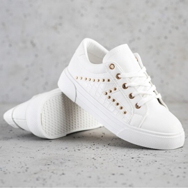 SHELOVET Eco Leather Sneakers white 1 SHELOVET Eco Leather Sneakers white 1