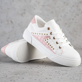 SHELOVET Eco Leather Sneakers white 1 SHELOVET Eco Leather Sneakers white 1