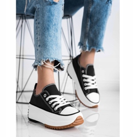 SHELOVET Sneakers On A High Platform black 1