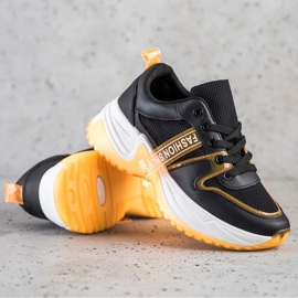 SHELOVET Sneakers With Mesh Fashion Shoes black 2