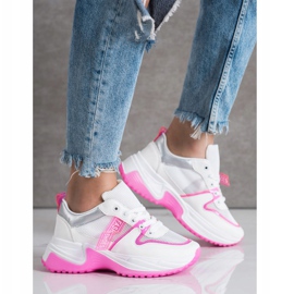 SHELOVET Sneakers With Mesh Fashion Shoes white 1