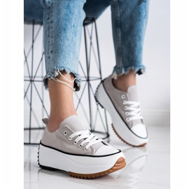 SHELOVET Sneakers On A High Platform grey 2