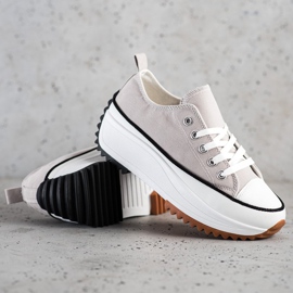 SHELOVET Sneakers On A High Platform grey 1