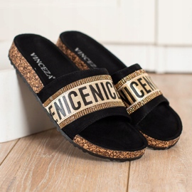 Fashion VINCEZA slippers black 2