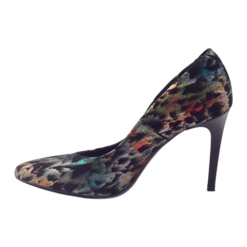 Elegant leather pumps Espinto 456 multicolor black 2 Elegant leather pumps Espinto 456 multicolor black 2