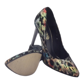 Elegant leather pumps Espinto 456 multicolor black 3 Elegant leather pumps Espinto 456 multicolor black 3