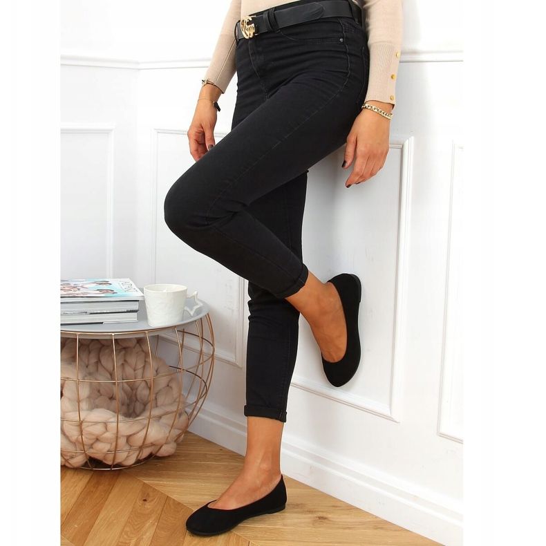 Black women's ballerinas JX38 Black 1