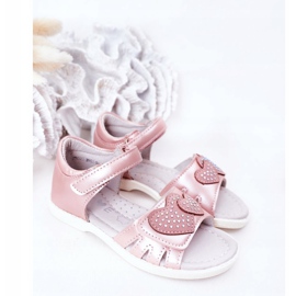 PE1 Children's Sandals With Velcro Pink My Heart 1