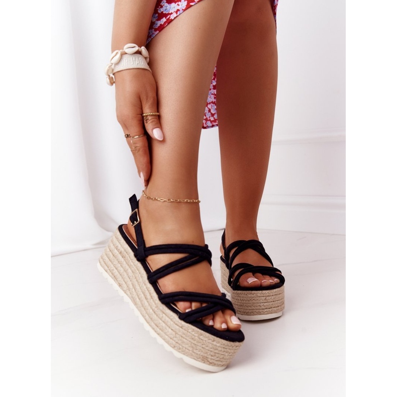 PS1 Black Sandals On The Black Braided Platform Crazy In Love 1
