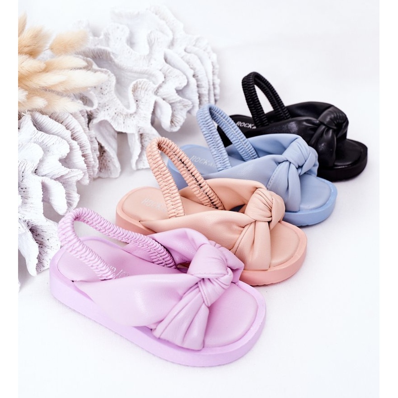 FR1 Children's Sandals With Ribbed Violet Bubble Gum purple 1