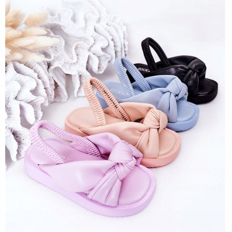 FR1 Children's Sandals With Ribbed Blue Bubble Gum 1 FR1 Children's Sandals With Ribbed Blue Bubble Gum 1