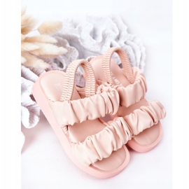 FR1 Children's Sandals With Ribbed Pink Sweetness 2