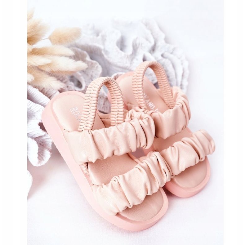 FR1 Children's Sandals With Ribbed Pink Sweetness 2