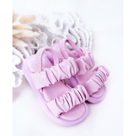 FR1 Children's Sandals With Ribbed Violet Sweetness 2