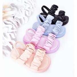 FR1 Children's Sandals With Ribbed Violet Sweetness 1