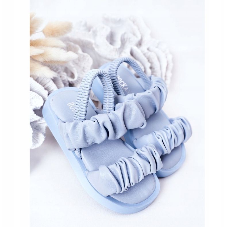 FR1 Children's Sandals With Ribbed Blue Sweetness ['blue'] 2