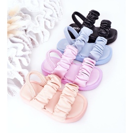 FR1 Children's Sandals With Ribbed Blue Sweetness ['blue'] 1