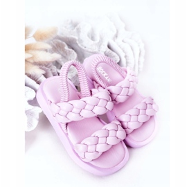 FR1 Children's Sandals With Ribbed Violet Cutie-Pie purple 2
