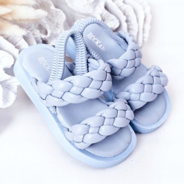 FR1 Children's Sandals With Ribbed Blue Cutie-Pie 2