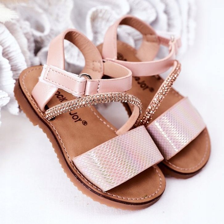 FR1 Children's Sandals With Sequins Pink Blake 2