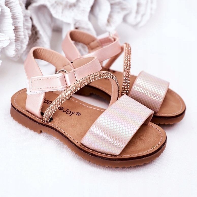 FR1 Children's Sandals With Sequins Pink Blake 1