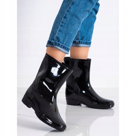 SHELOVET Classic lacquered rain boots black 2